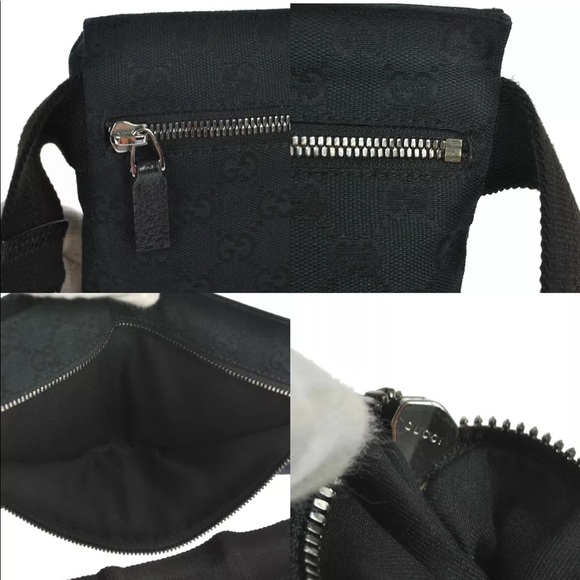 Authentic Gucci black waist bag fanny pack bum bag - Picture 9 of 13
